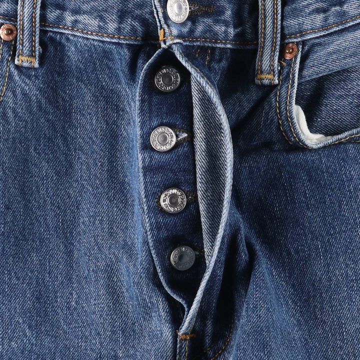 Levi's 501 straight denim pants for men, size W33 cotton blue type Vintage Second Hand