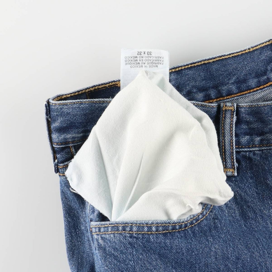 Levi's 501 straight denim pants for men, size W33 cotton blue type Vintage Second Hand