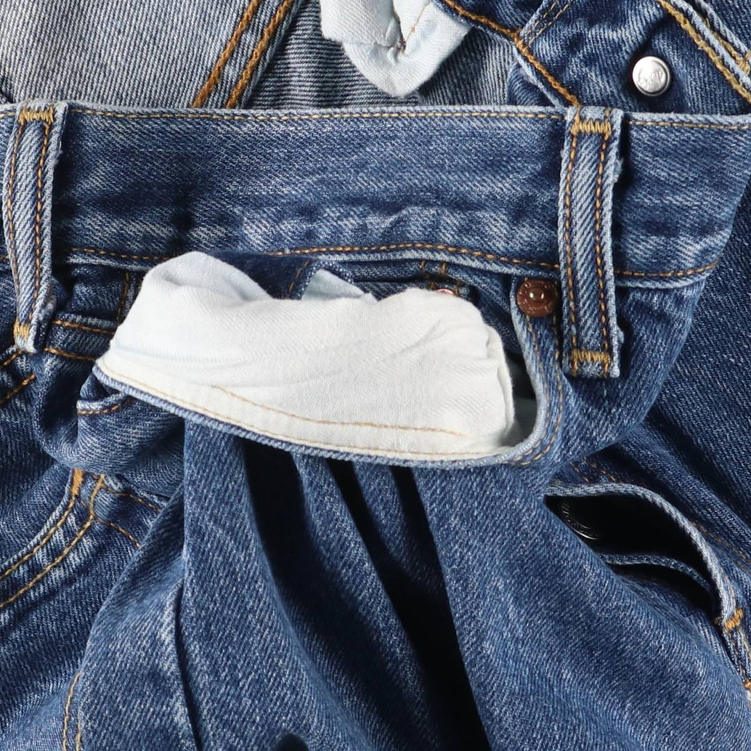 Levi's 501 straight denim pants for men, size W33 cotton blue type Vintage Second Hand