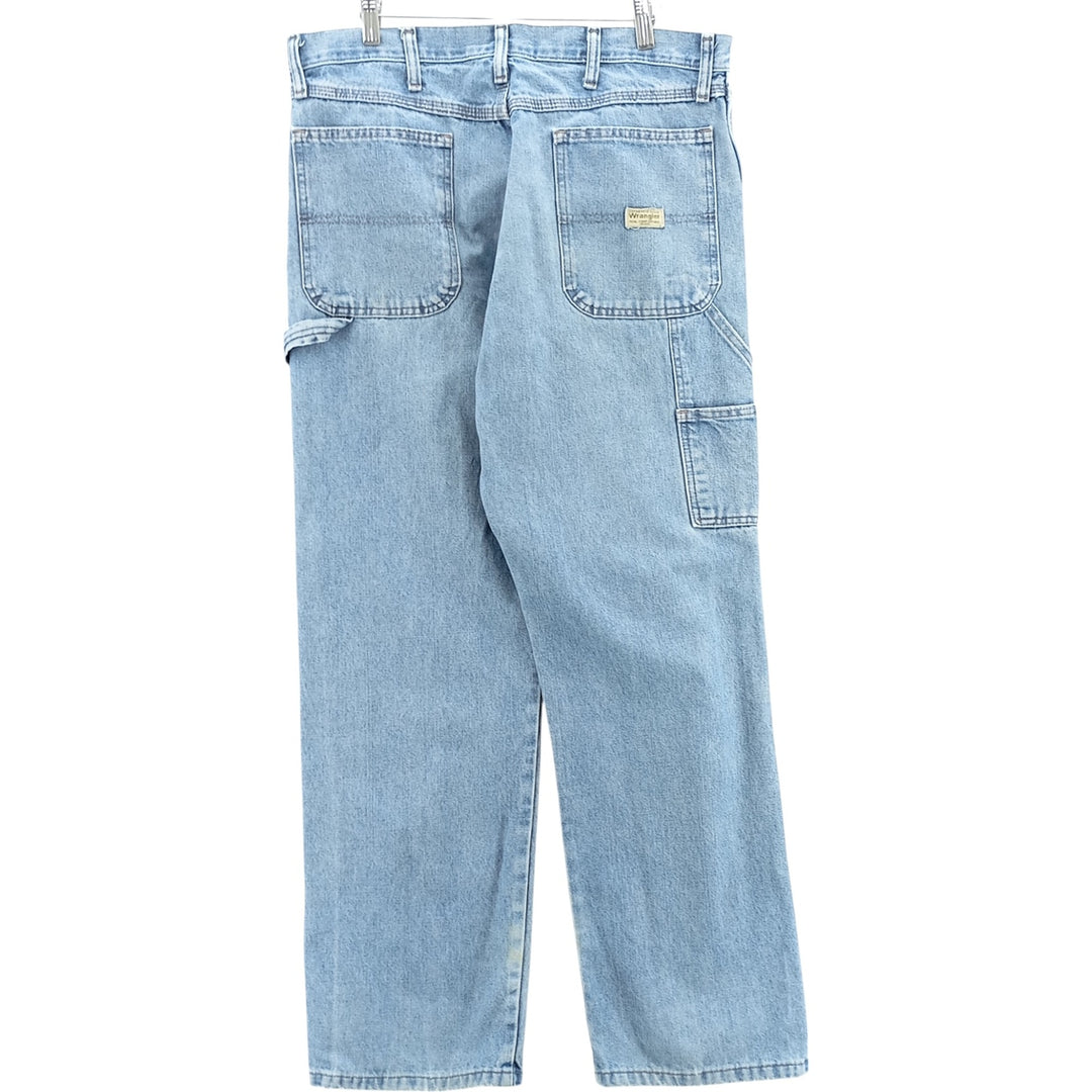 00'S Wrangler CARPENTER denim painter pants for men, W35 equivalent cotton blue type Vintage Second Hand