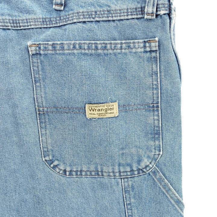 00'S Wrangler CARPENTER denim painter pants for men, W35 equivalent cotton blue type Vintage Second Hand