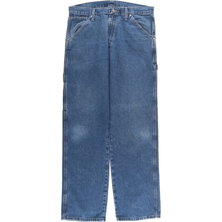 00'S Wrangler CARPENTER denim painter pants for men, equivalent to W34 cotton blue type Vintage Second Hand