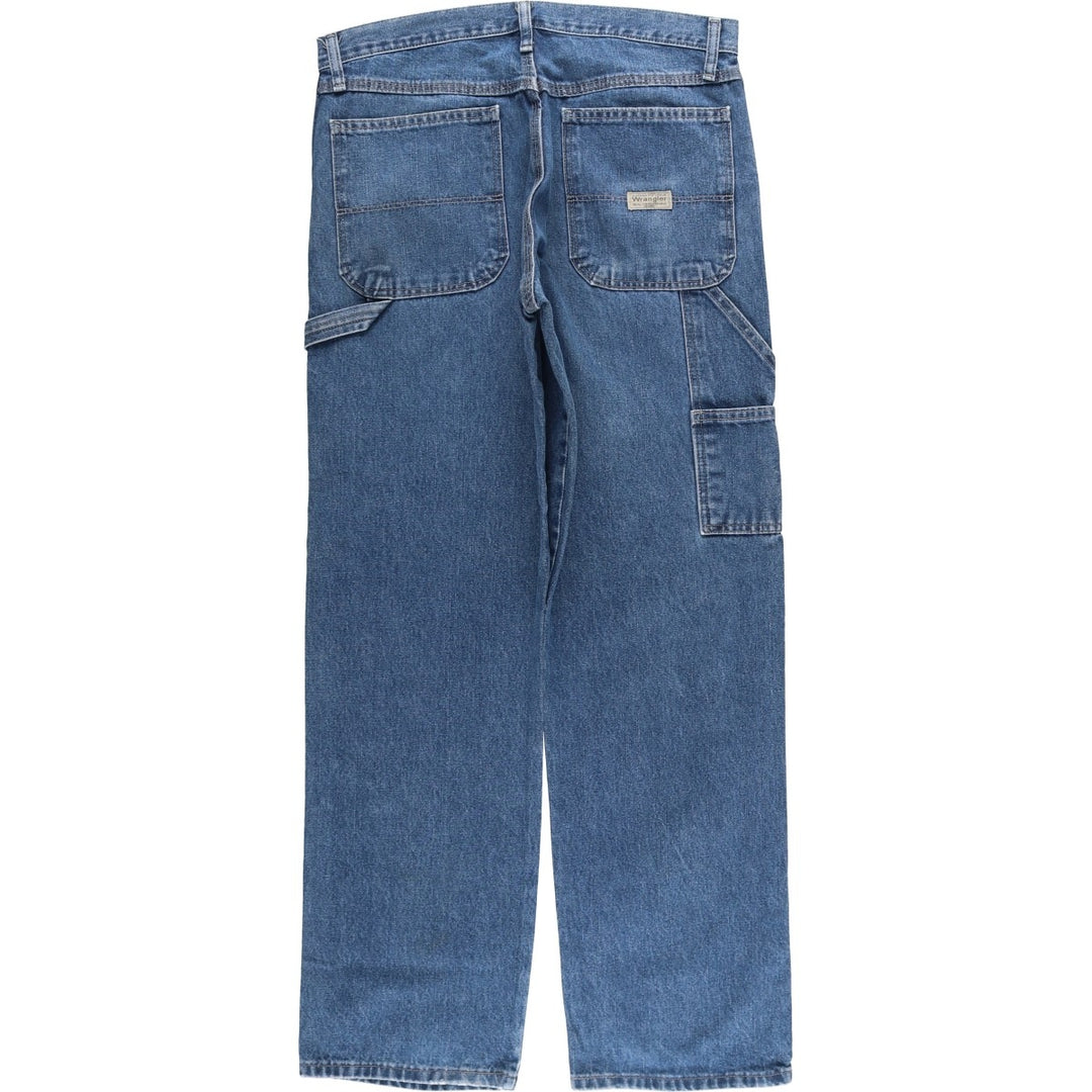 00'S Wrangler CARPENTER denim painter pants for men, equivalent to W34 cotton blue type Vintage Second Hand