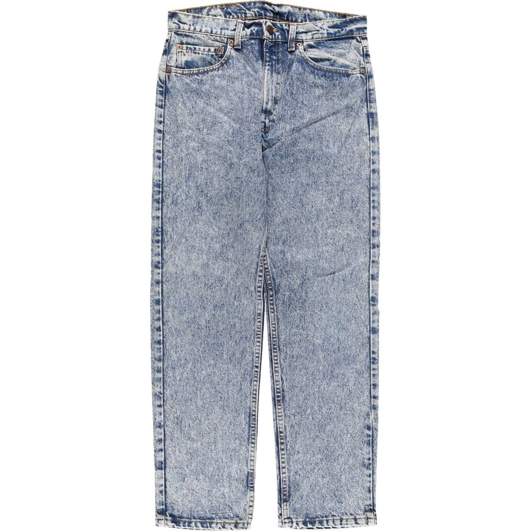 2000'S Levi's 505 Chemical Wash Tapered Denim Pants, Made in USA, Men's Size W31 cotton blue type Vintage Second Hand