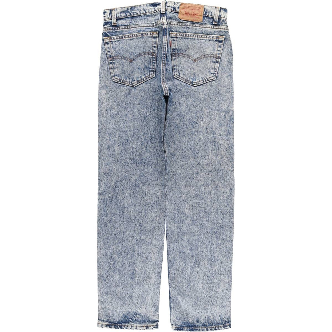 2000'S Levi's 505 Chemical Wash Tapered Denim Pants, Made in USA, Men's Size W31 cotton blue type Vintage Second Hand