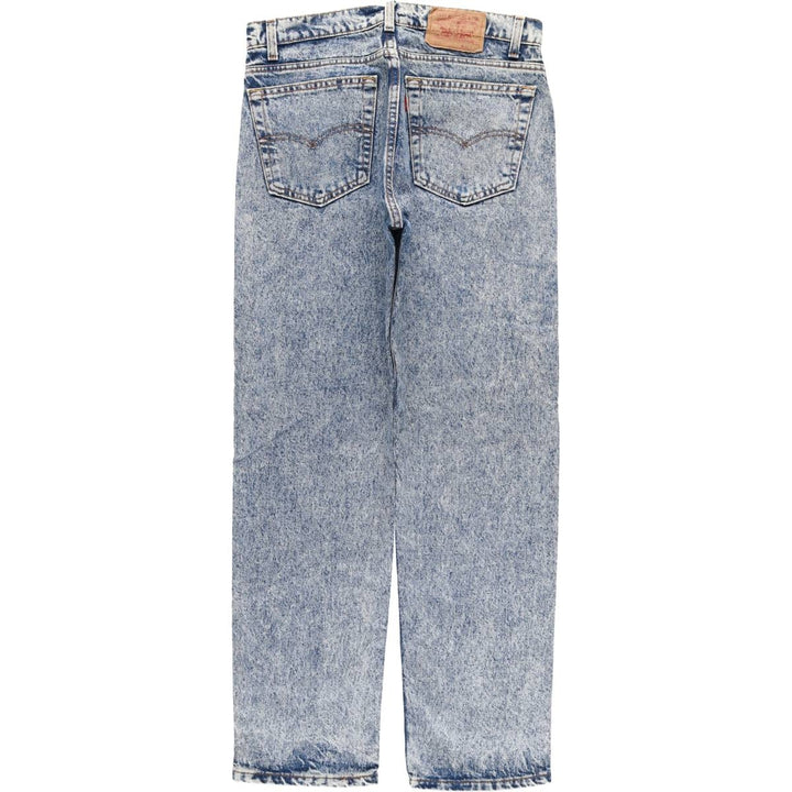 2000'S Levi's 505 Chemical Wash Tapered Denim Pants, Made in USA, Men's Size W31 cotton blue type Vintage Second Hand