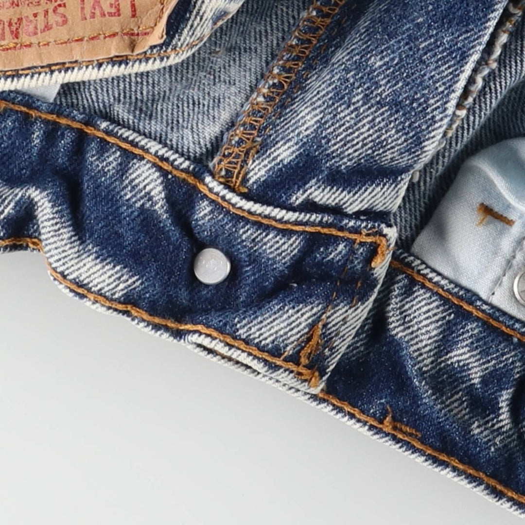 2000'S Levi's 505 Chemical Wash Tapered Denim Pants, Made in USA, Men's Size W31 cotton blue type Vintage Second Hand