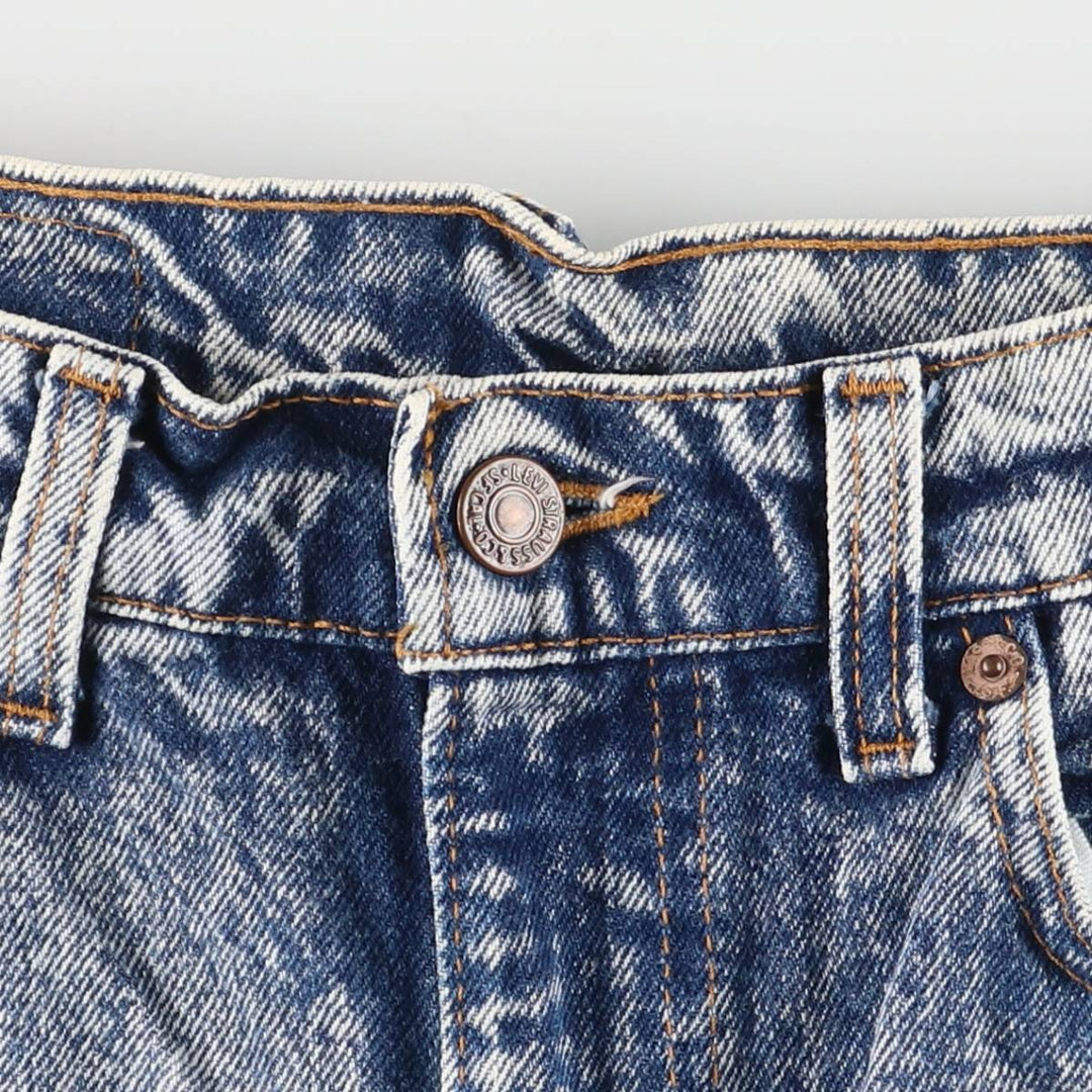 2000'S Levi's 505 Chemical Wash Tapered Denim Pants, Made in USA, Men's Size W31 cotton blue type Vintage Second Hand