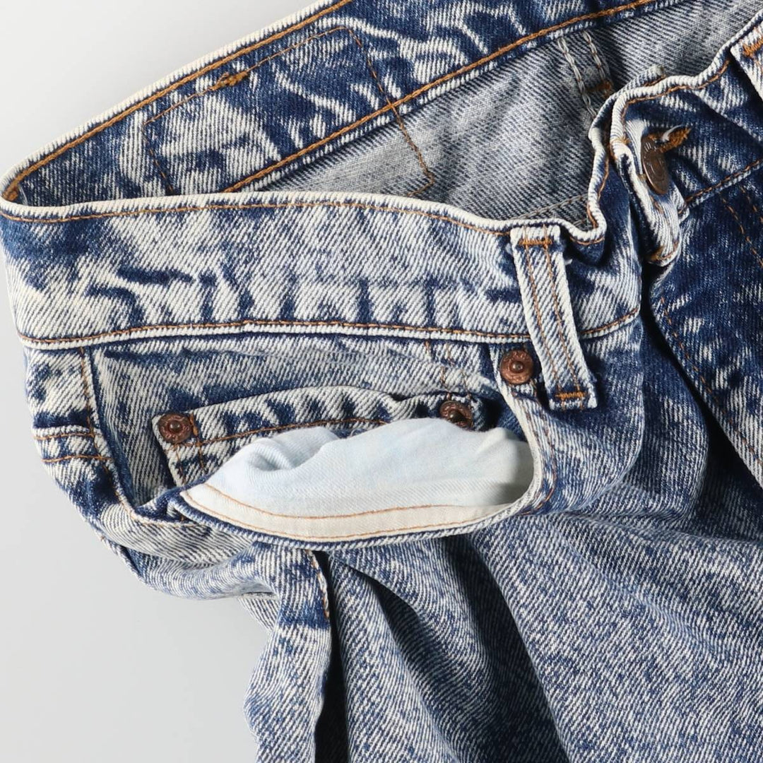 2000'S Levi's 505 Chemical Wash Tapered Denim Pants, Made in USA, Men's Size W31 cotton blue type Vintage Second Hand