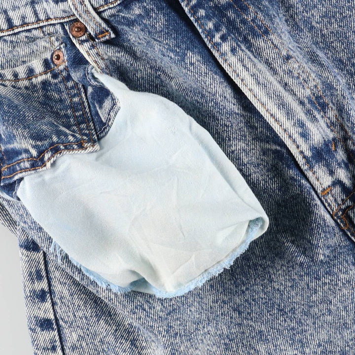 2000'S Levi's 505 Chemical Wash Tapered Denim Pants, Made in USA, Men's Size W31 cotton blue type Vintage Second Hand