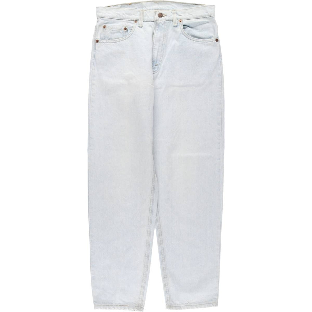 90'S Levi's 550-4804 Relaxed Fit Tapered Leg Denim Pants, Made in USA, Men's, Size W31, Vintage cotton Blue type light blue Vintage Second Hand