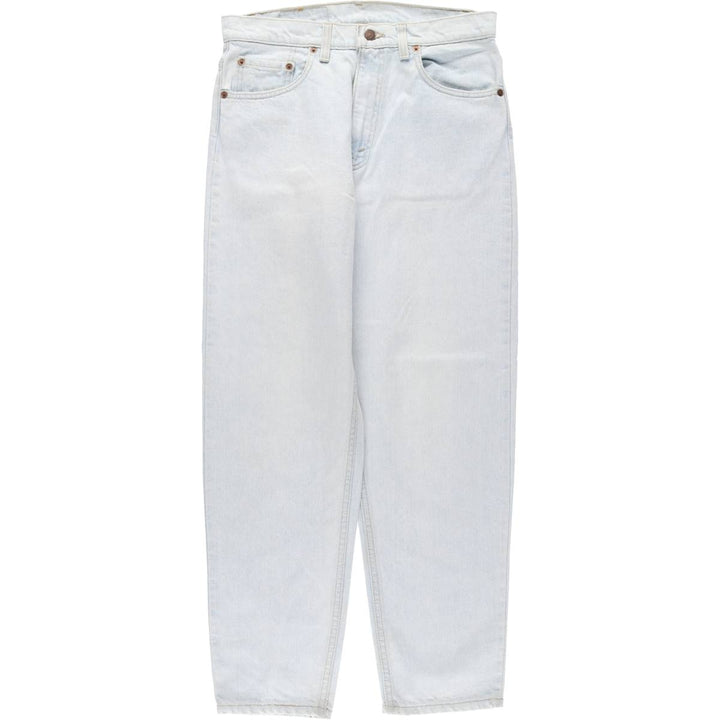 90'S Levi's 550-4804 Relaxed Fit Tapered Leg Denim Pants, Made in USA, Men's, Size W31, Vintage cotton Blue type light blue Vintage Second Hand