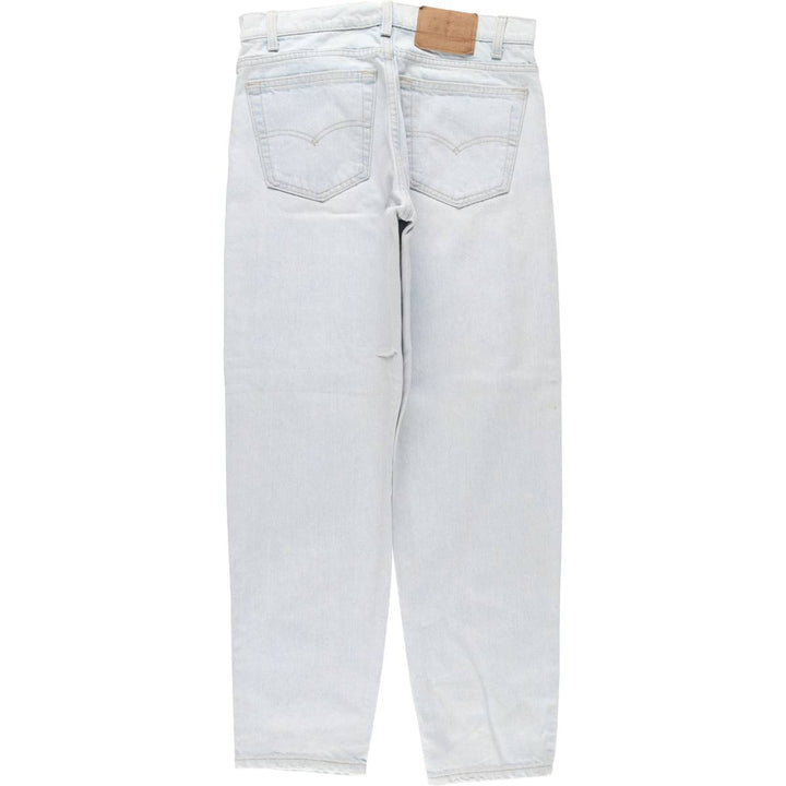 90'S Levi's 550-4804 Relaxed Fit Tapered Leg Denim Pants, Made in USA, Men's, Size W31, Vintage cotton Blue type light blue Vintage Second Hand
