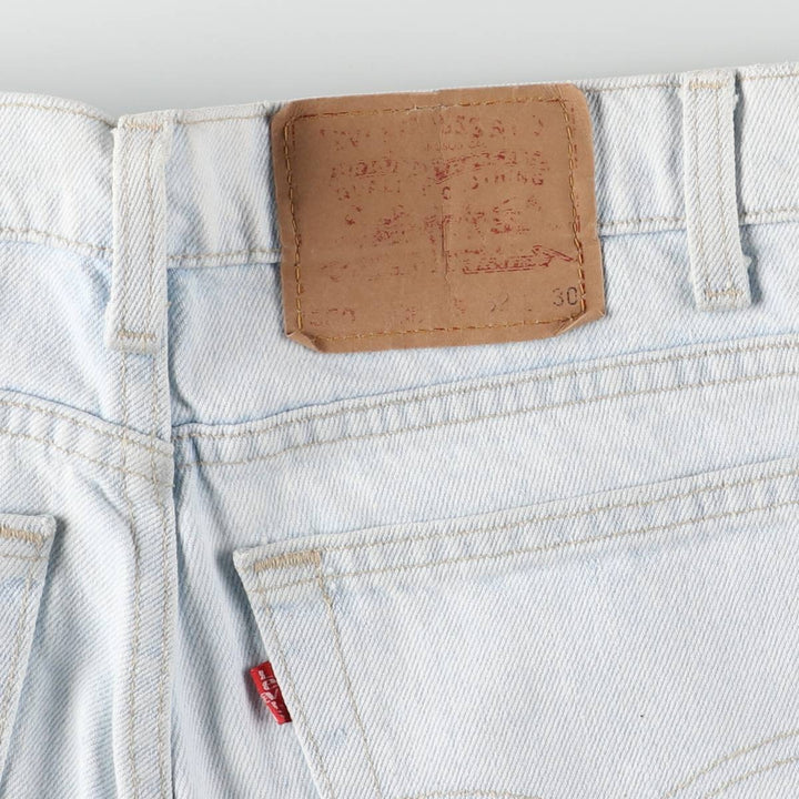 90'S Levi's 550-4804 Relaxed Fit Tapered Leg Denim Pants, Made in USA, Men's, Size W31, Vintage cotton Blue type light blue Vintage Second Hand