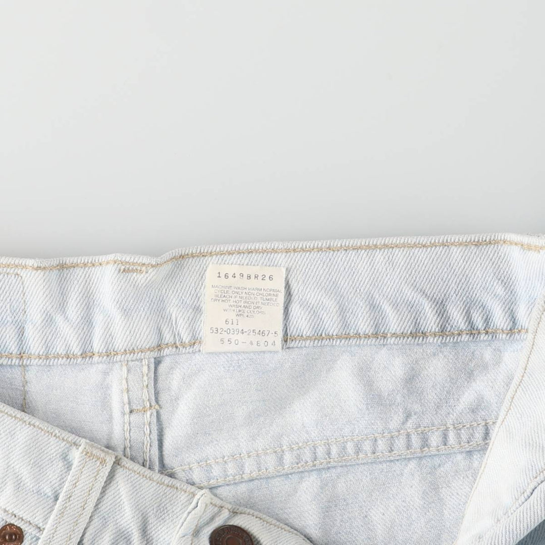 90'S Levi's 550-4804 Relaxed Fit Tapered Leg Denim Pants, Made in USA, Men's, Size W31, Vintage cotton Blue type light blue Vintage Second Hand