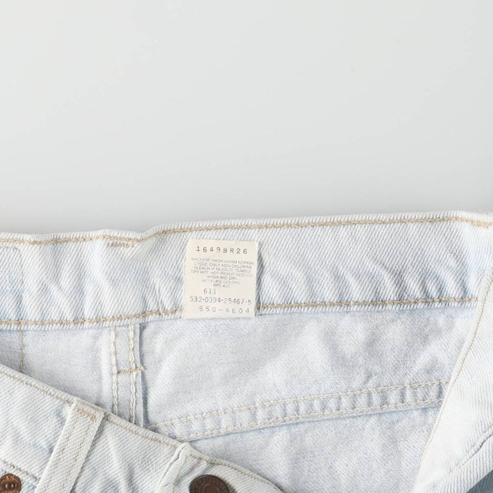 90'S Levi's 550-4804 Relaxed Fit Tapered Leg Denim Pants, Made in USA, Men's, Size W31, Vintage cotton Blue type light blue Vintage Second Hand