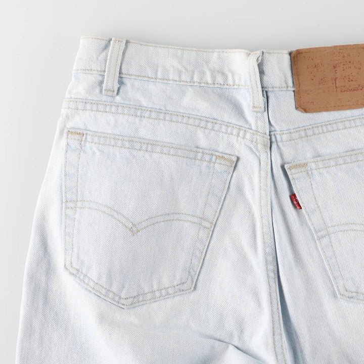 90'S Levi's 550-4804 Relaxed Fit Tapered Leg Denim Pants, Made in USA, Men's, Size W31, Vintage cotton Blue type light blue Vintage Second Hand