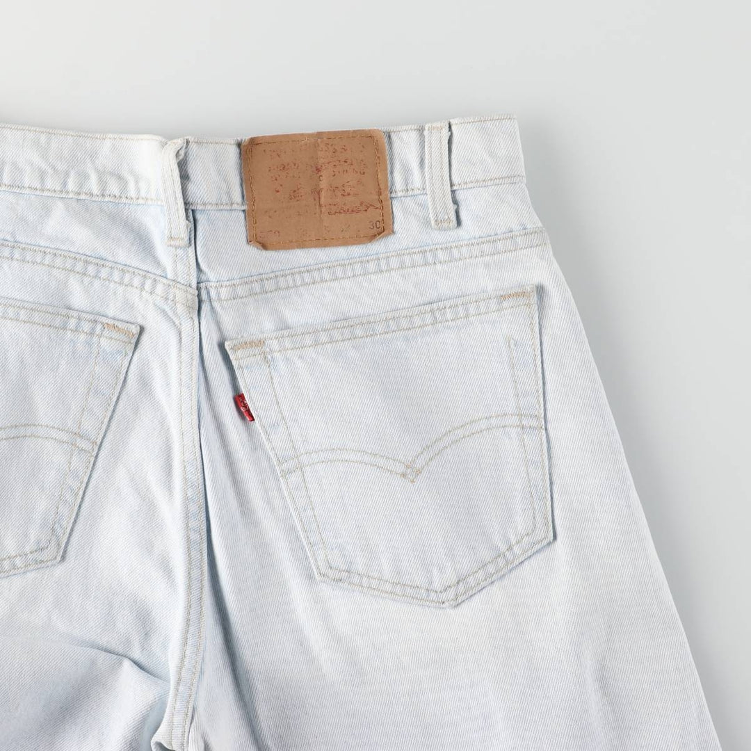 90'S Levi's 550-4804 Relaxed Fit Tapered Leg Denim Pants, Made in USA, Men's, Size W31, Vintage cotton Blue type light blue Vintage Second Hand