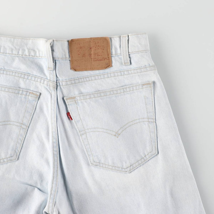 90'S Levi's 550-4804 Relaxed Fit Tapered Leg Denim Pants, Made in USA, Men's, Size W31, Vintage cotton Blue type light blue Vintage Second Hand