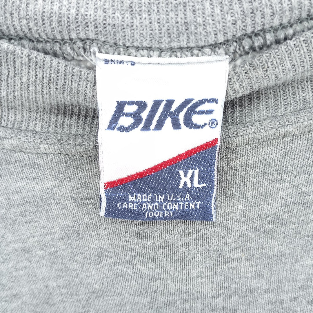 Vintage 90'S BIKE plain blank sweatshirt, made in the USA, men's size XL polyester gray type Vintage Second Hand