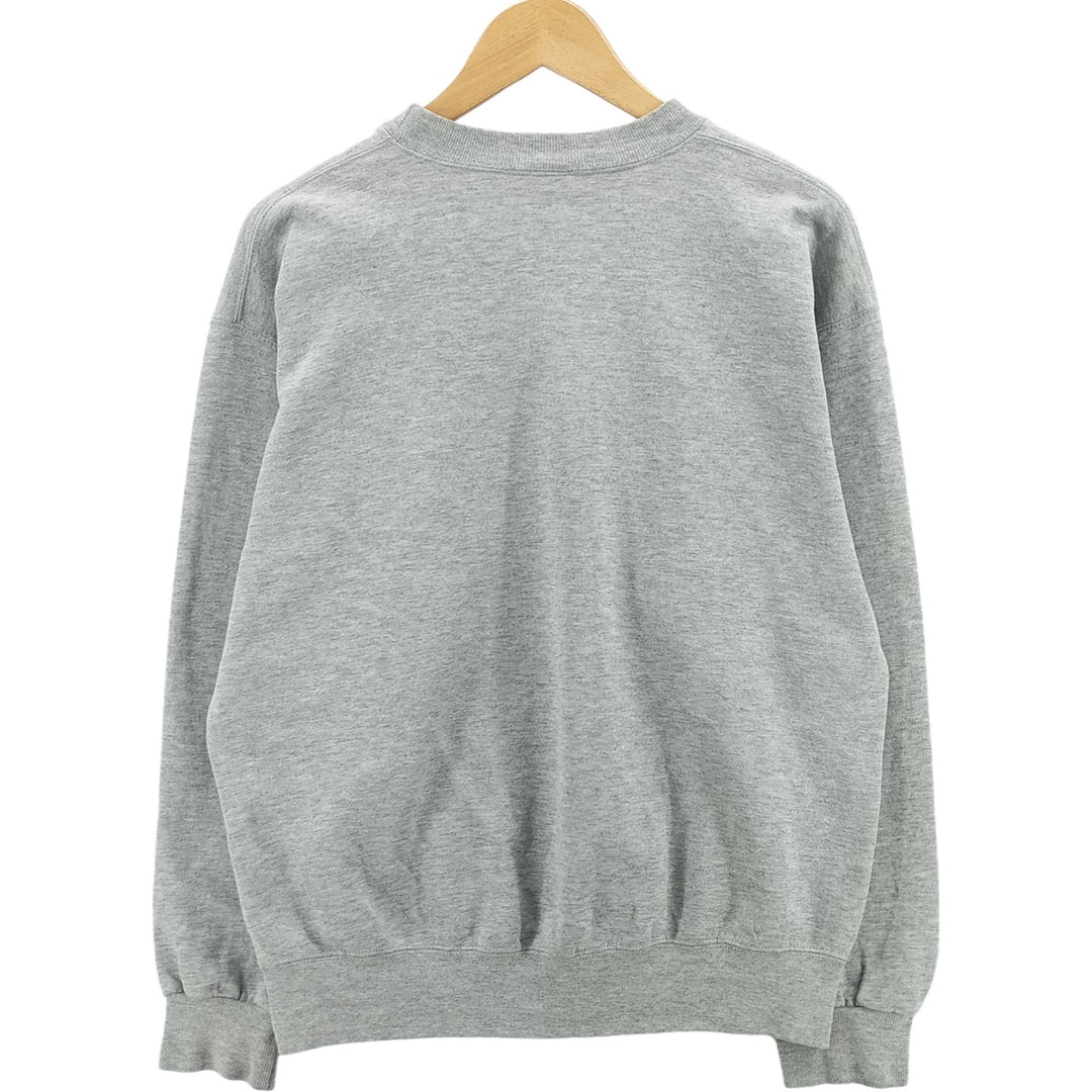 Vintage 90'S SOFFE plain blank sweatshirt, made in the USA, size L, men's polyester gray type Vintage Second Hand