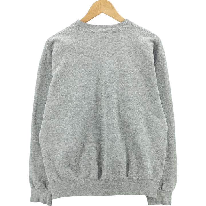 Vintage 90'S SOFFE plain blank sweatshirt, made in the USA, size L, men's polyester gray type Vintage Second Hand