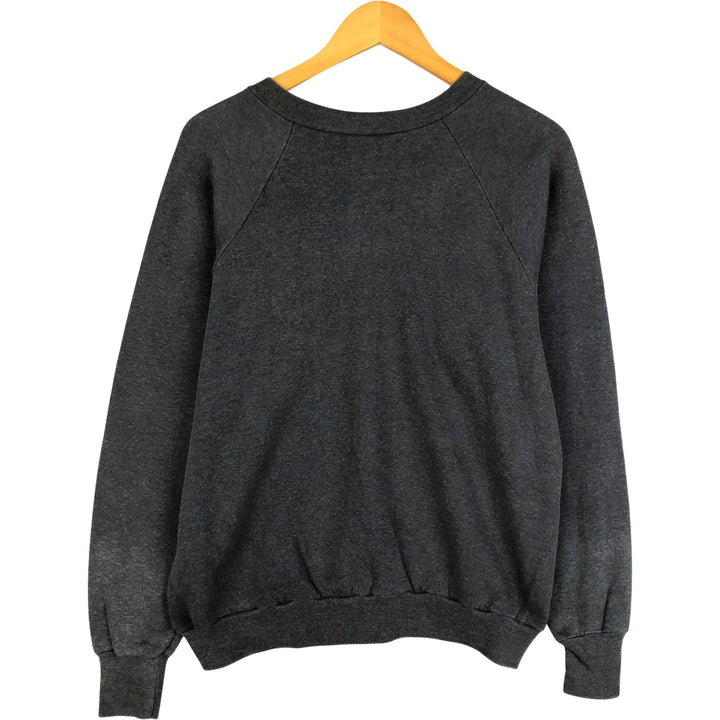 Vintage 1980'S Healthknit printed sweatshirt, USA-made, men's size L cotton Charcoal Vintage Second Hand