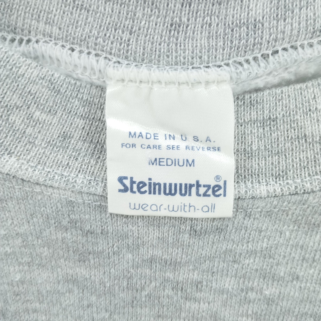 Vintage 90'S STEINWURTZEL plain blank sweatshirt, made in the USA, size M, men's polyester gray type Vintage Second Hand