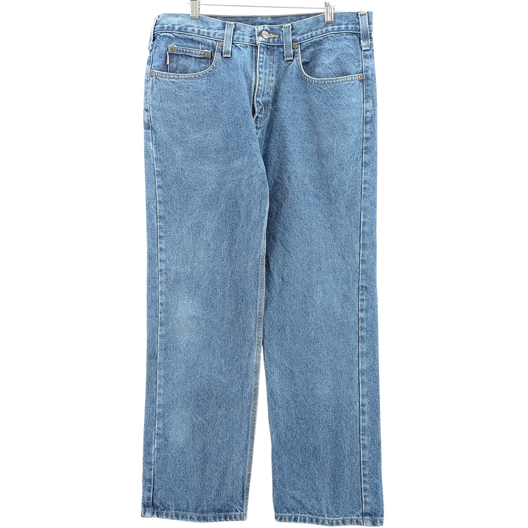 Carhartt Relaxed Fit Straight Denim Pants, Men's, Size 35 cotton blue type Vintage Second Hand