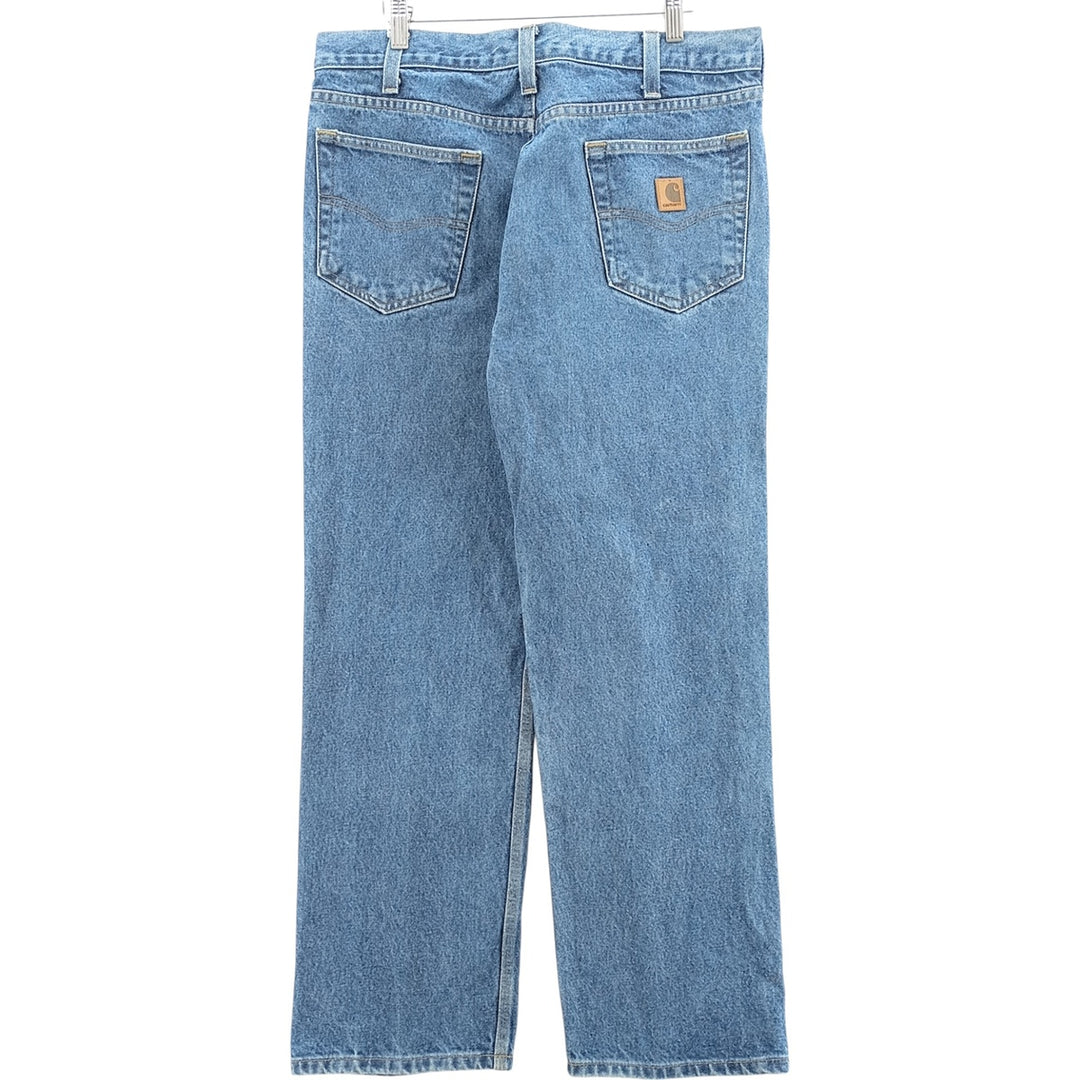 Carhartt Relaxed Fit Straight Denim Pants, Men's, Size 35 cotton blue type Vintage Second Hand