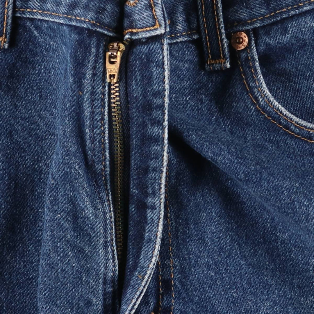 00'S Levi's 505 REGULAR FIT STRAIGHT LEG tapered denim pants made in USA, men's size w34 cotton blue type Vintage Second Hand