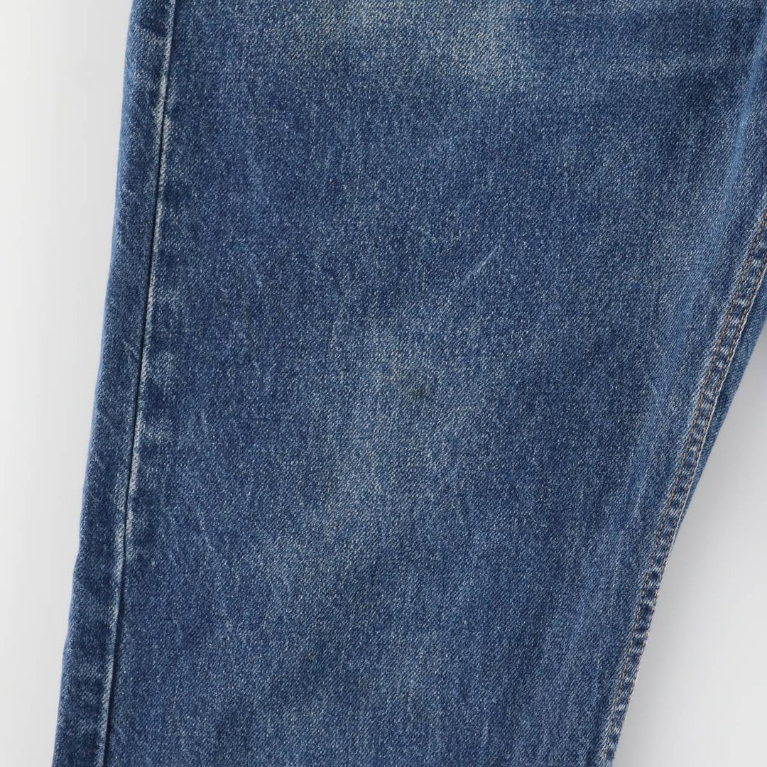 00'S Levi's 505 REGULAR FIT STRAIGHT LEG tapered denim pants made in USA, men's size w34 cotton blue type Vintage Second Hand