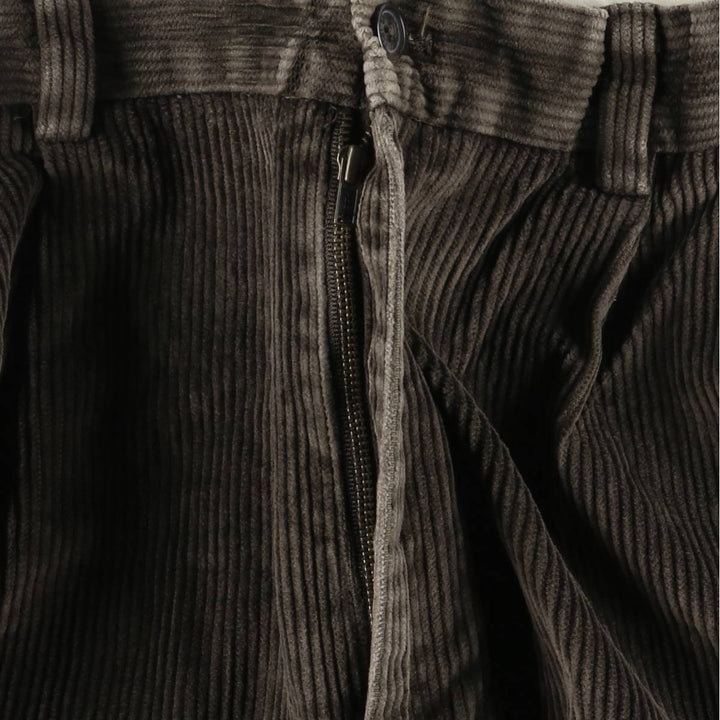 Brooks Brothers THOMPSON Two-pleat Corduroy Pants, Men's, Size W33 cotton brown type Vintage Second Hand