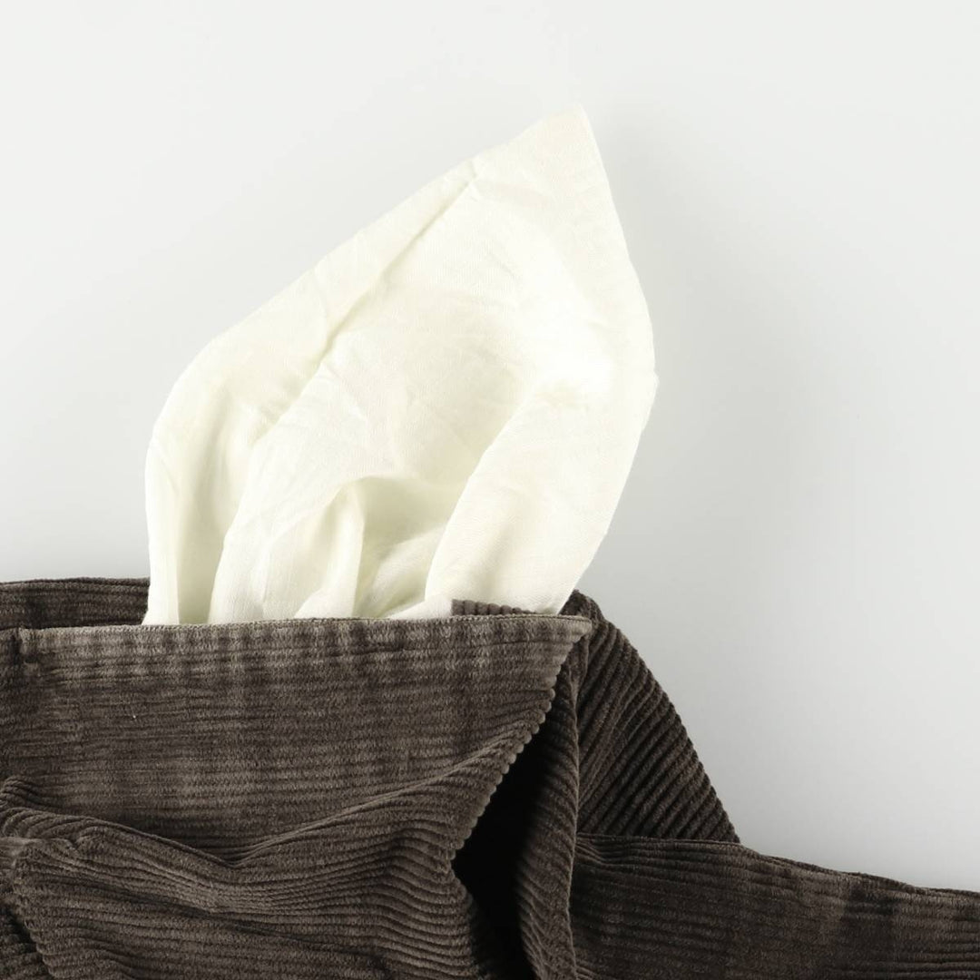 Brooks Brothers THOMPSON Two-pleat Corduroy Pants, Men's, Size W33 cotton brown type Vintage Second Hand