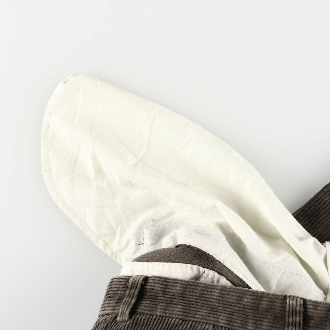 Brooks Brothers THOMPSON Two-pleat Corduroy Pants, Men's, Size W33 cotton brown type Vintage Second Hand