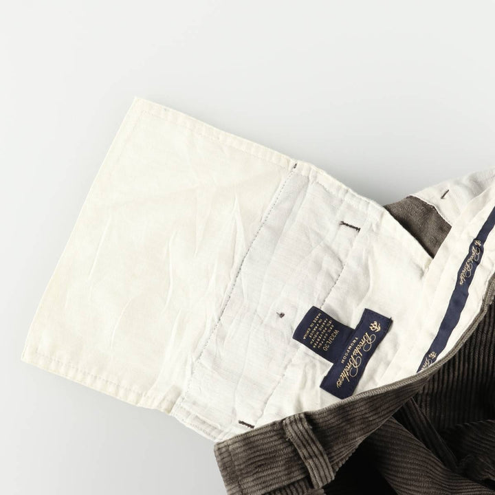 Brooks Brothers THOMPSON Two-pleat Corduroy Pants, Men's, Size W33 cotton brown type Vintage Second Hand