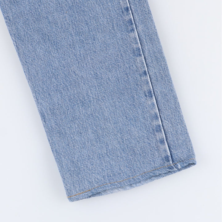 00'S Levi's 505 REGULAR FIT tapered denim pants for men, size w33 cotton Blue type light blue Vintage Second Hand