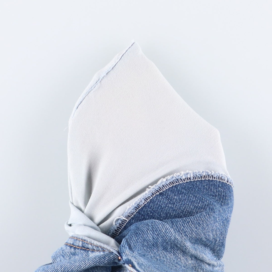 00'S Levi's 505 REGULAR FIT tapered denim pants for men, size w33 cotton Blue type light blue Vintage Second Hand