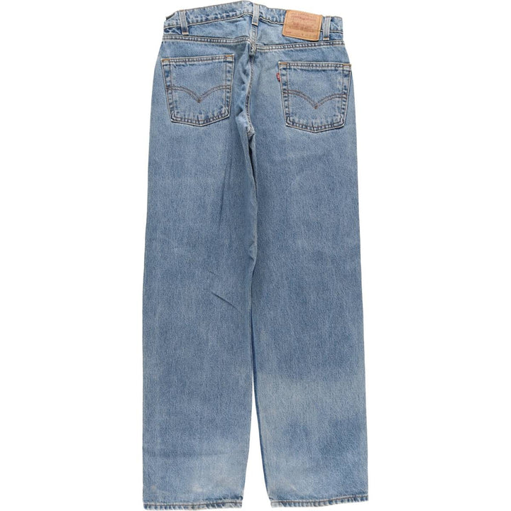90'S Levi's 565-4891 Tapered Denim Pants, Made in USA, Men's, Size W32, Vintage cotton blue type Vintage Second Hand