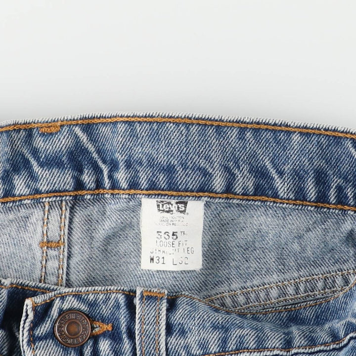 90'S Levi's 565-4891 Tapered Denim Pants, Made in USA, Men's, Size W32, Vintage cotton blue type Vintage Second Hand