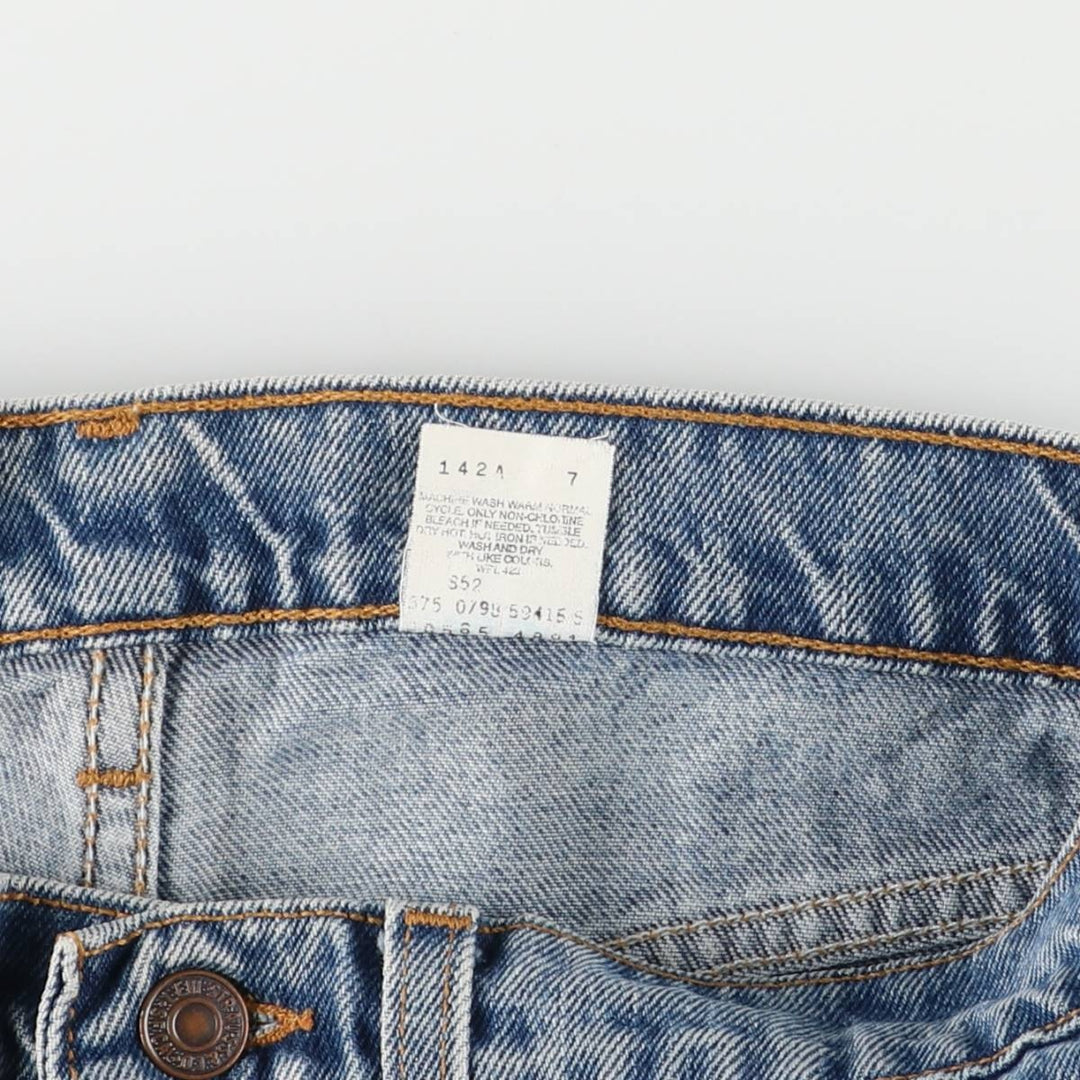 90'S Levi's 565-4891 Tapered Denim Pants, Made in USA, Men's, Size W32, Vintage cotton blue type Vintage Second Hand