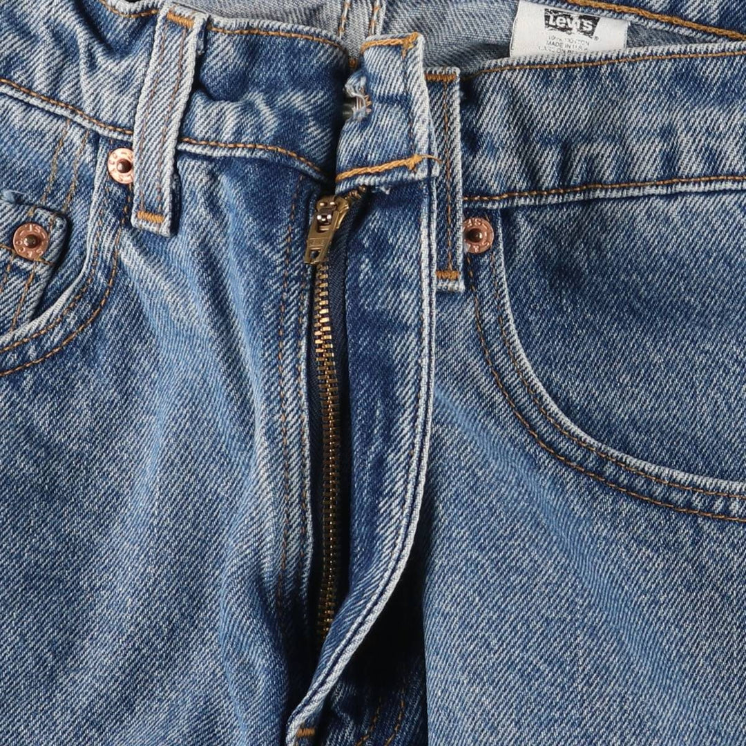 90'S Levi's 565-4891 Tapered Denim Pants, Made in USA, Men's, Size W32, Vintage cotton blue type Vintage Second Hand