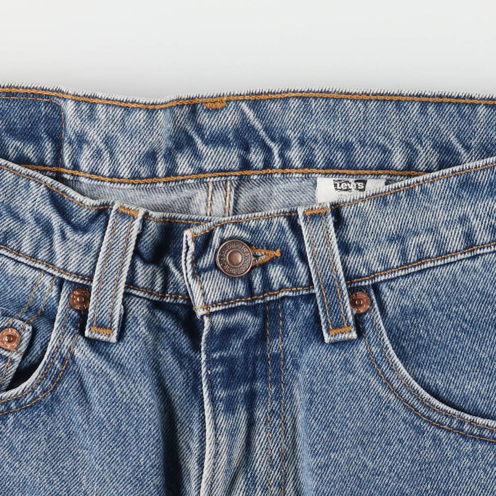 90'S Levi's 565-4891 Tapered Denim Pants, Made in USA, Men's, Size W32, Vintage cotton blue type Vintage Second Hand