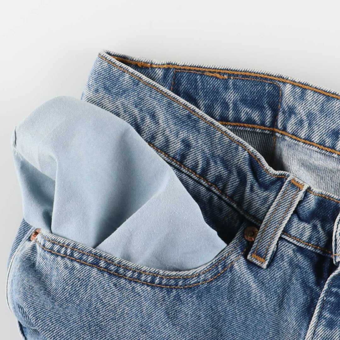 90'S Levi's 565-4891 Tapered Denim Pants, Made in USA, Men's, Size W32, Vintage cotton blue type Vintage Second Hand