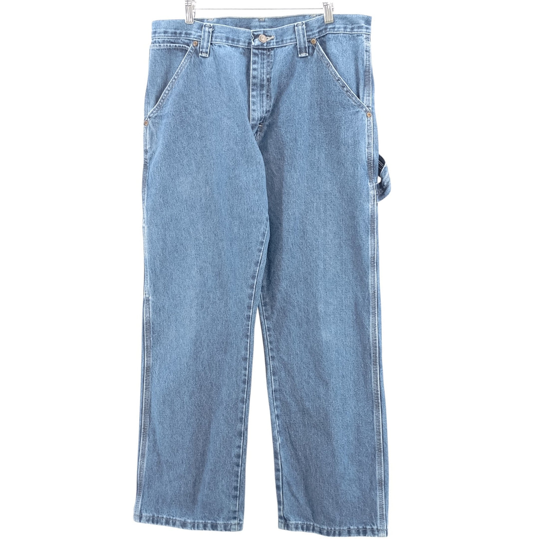 00'S Wrangler Denim Painter Pants Men's W35 cotton blue type Vintage Second Hand