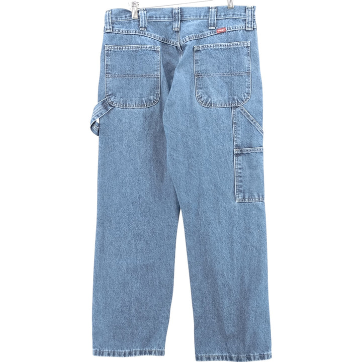 00'S Wrangler Denim Painter Pants Men's W35 cotton blue type Vintage Second Hand