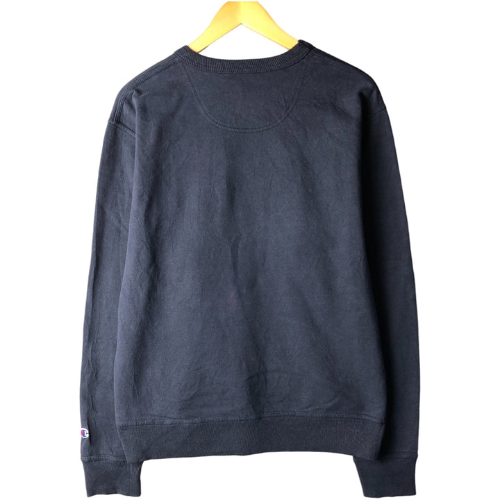 Champion Authentic One-Point Logo Sweatshirt, Men's Size M cotton navy blue type Vintage Second Hand