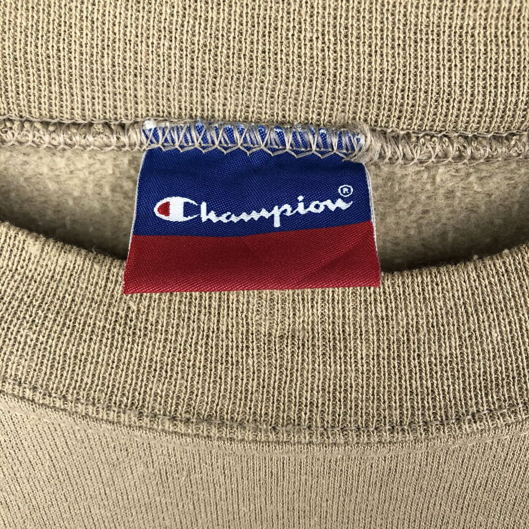 2000'S Champion Advertising Sweatshirt, Men's XL unclear Beige type Vintage Second Hand