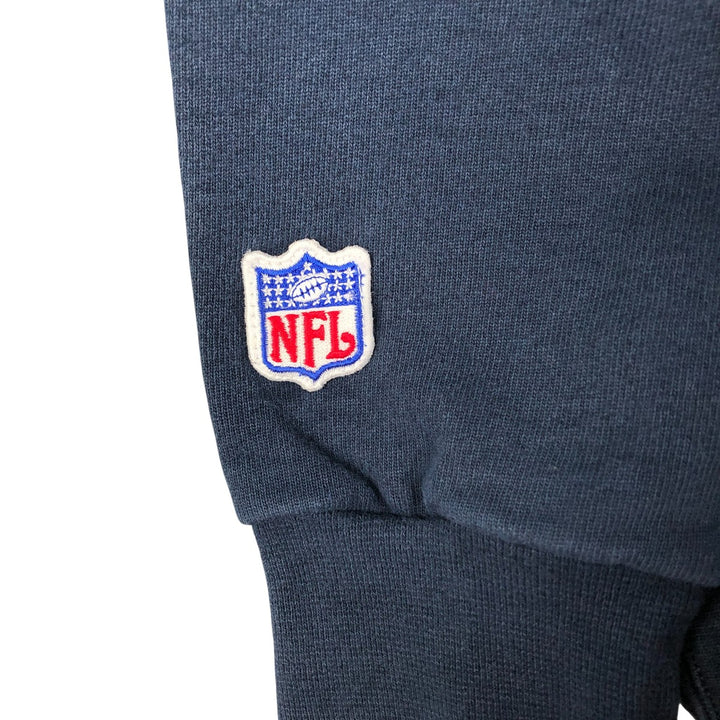 2000'S Champion Authentic Athletic Apparel NFL Denver Broncos Sweatshirt, Men's Size L cotton navy blue type Vintage Second Hand