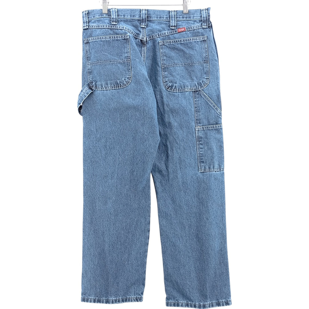 00'S Wrangler Denim Painter Pants Men's W34 cotton blue type Vintage Second Hand